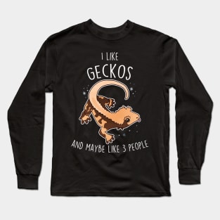 I Like Crested Gecko Lizard Reptile Long Sleeve T-Shirt